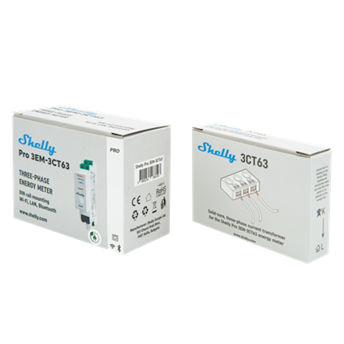 Trifazni merilnik Shelly Pro 3EM-3CR63