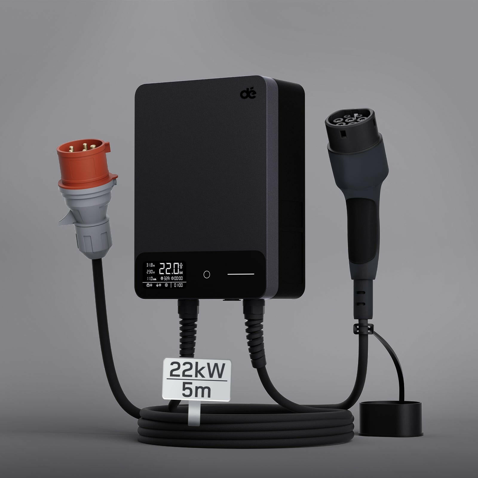 22 kW stenska polnilna postaja za električna vozila	