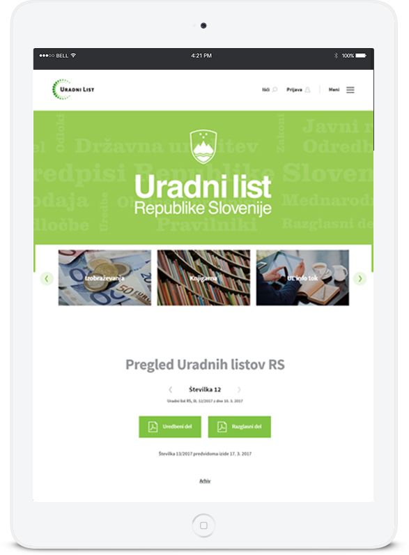 Uradni list Republike Slovenije Uradni list Republike Slovenije